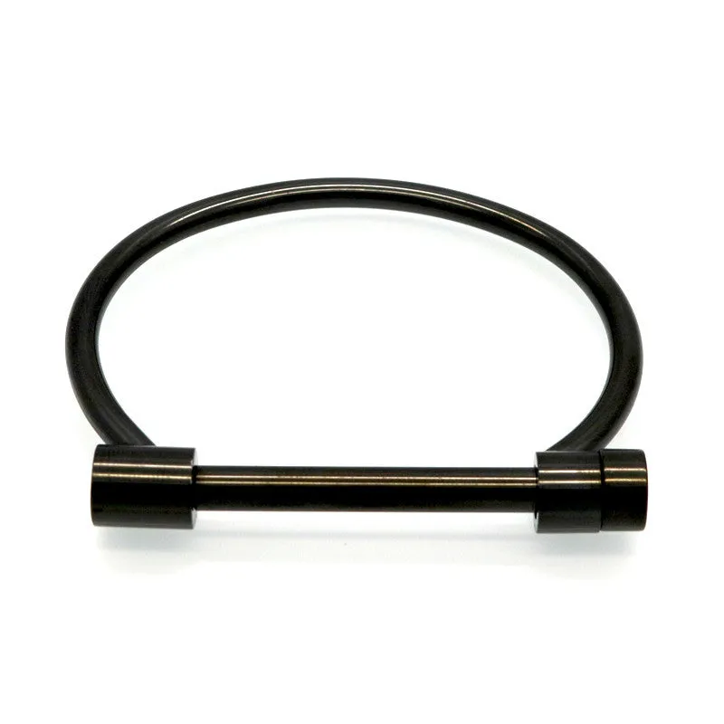 Fashion Shackle Screw Bracelet Cuff 18K Rose Gold Bangle Stainless Steel Bangles Bracelets For Women Love Bracelet