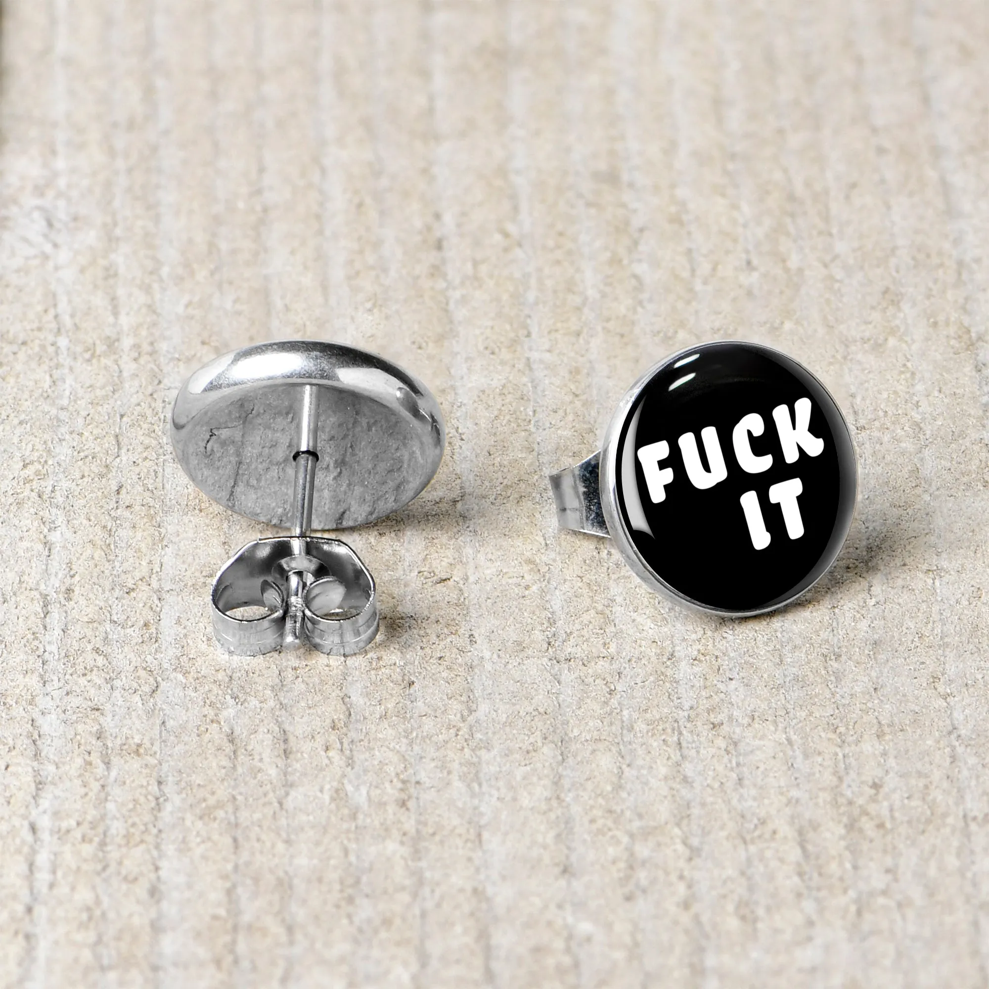 F*ck It Stud Earrings