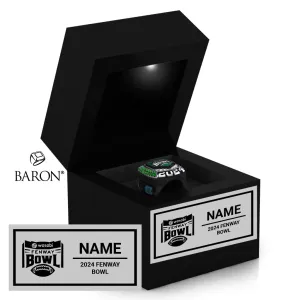 Fenway Bowl Officials Rings 2024 Championship Black LED Ring Box