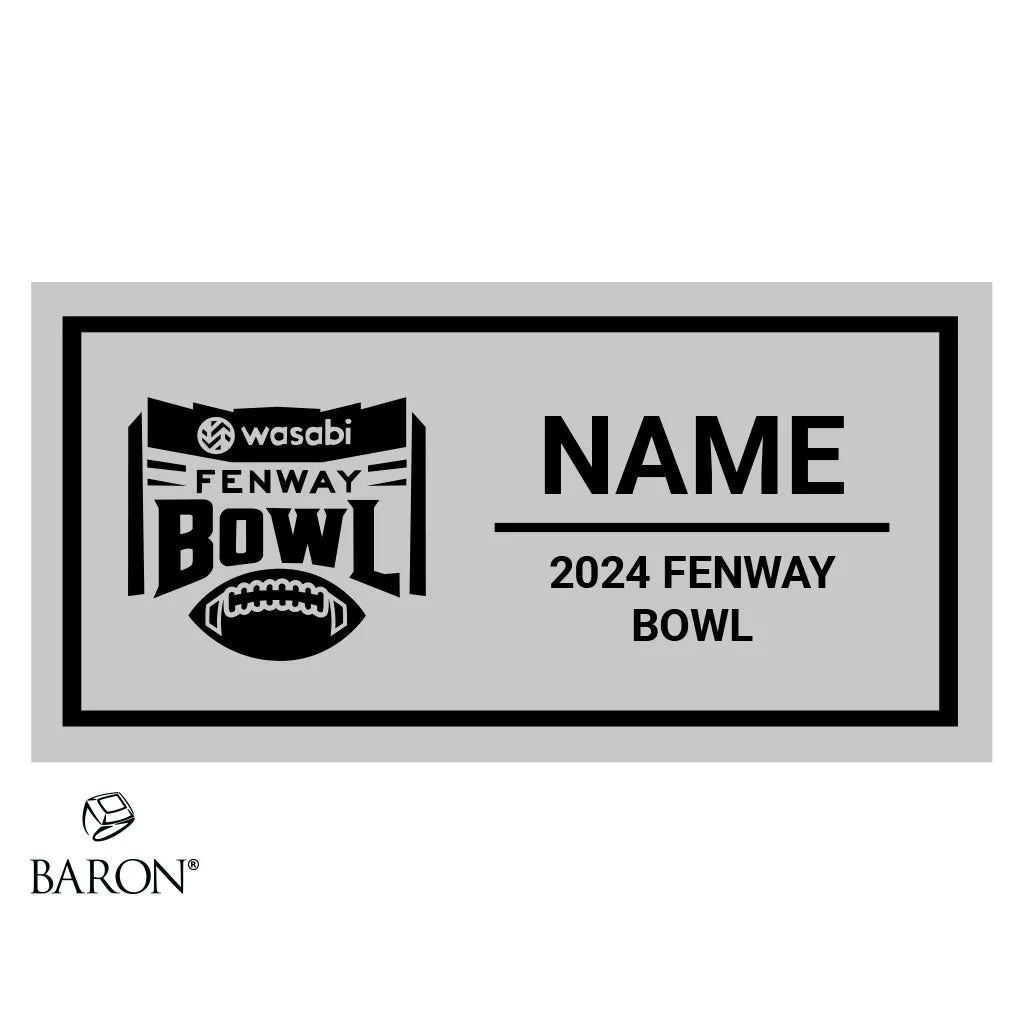 Fenway Bowl Officials Rings 2024 Championship Black Standard Window Ring Box