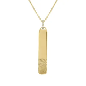 Fiona Archer Large Engravable Pendant Necklace