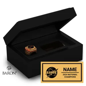 Fire Cheer CF 2024 Championship Black Standard Window Ring Box