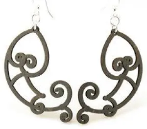 Fish Scroll Earrings # 1111