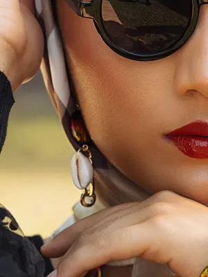Flame Cowrie Earrings