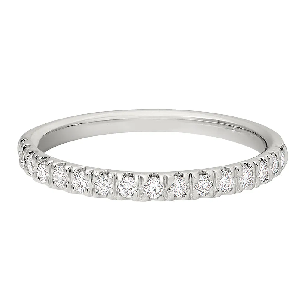Flat Diamond Wedding Band .02CT Diamonds