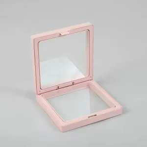Floating Frame Display 3D 11x11cm - Pink