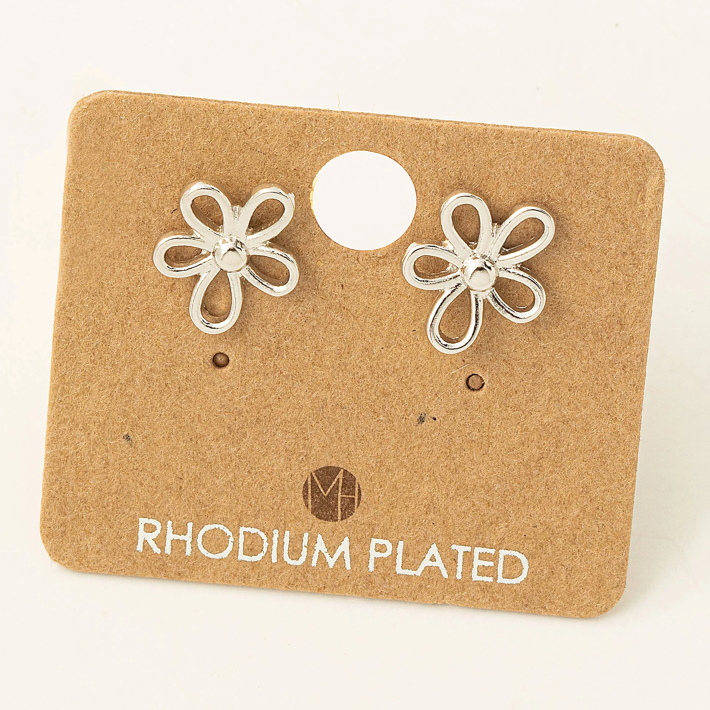 Flower Outline Stud Earrings /Stuffology Boutique