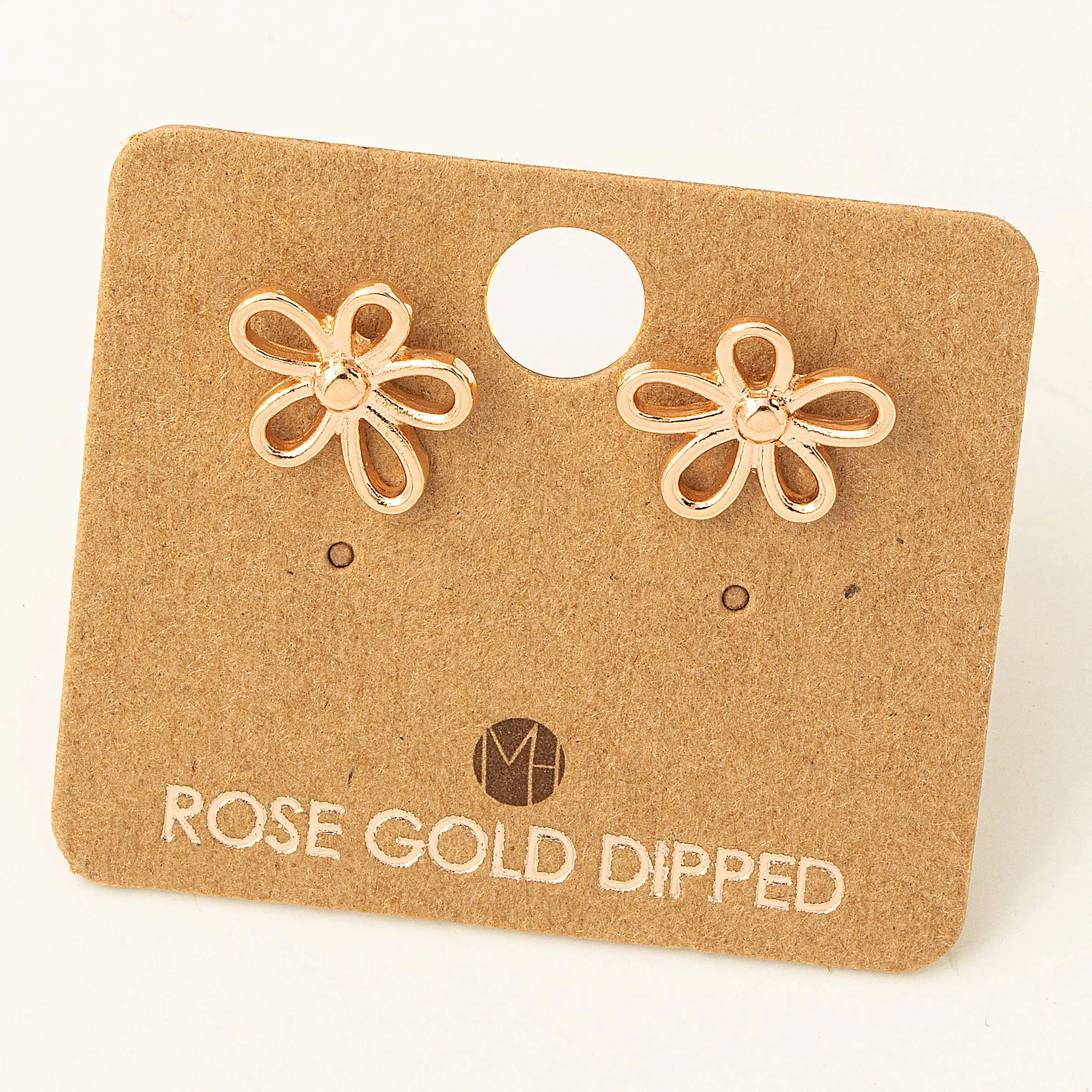 Flower Outline Stud Earrings /Stuffology Boutique