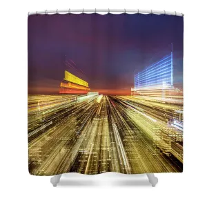 Flying Over New York  - Shower Curtain