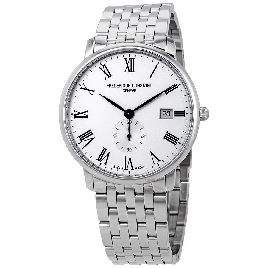 Frederique Constant Slim Line White Dial Men's Watch FC-245WR5S6B