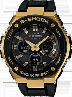 G-SHOCK BLACK BAND W/GOLD FACE
