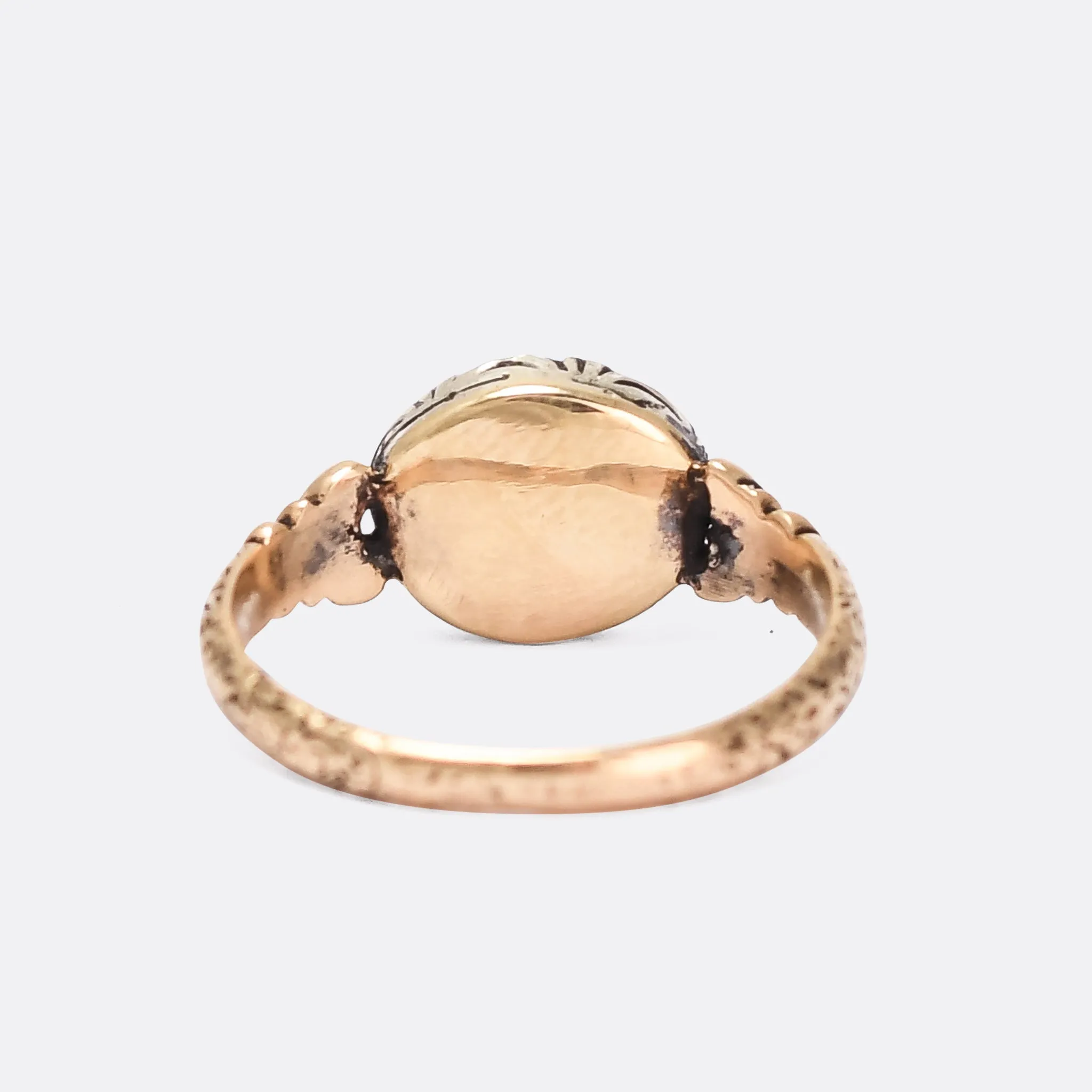 Georgian Oval Diamond Solitaire Ring
