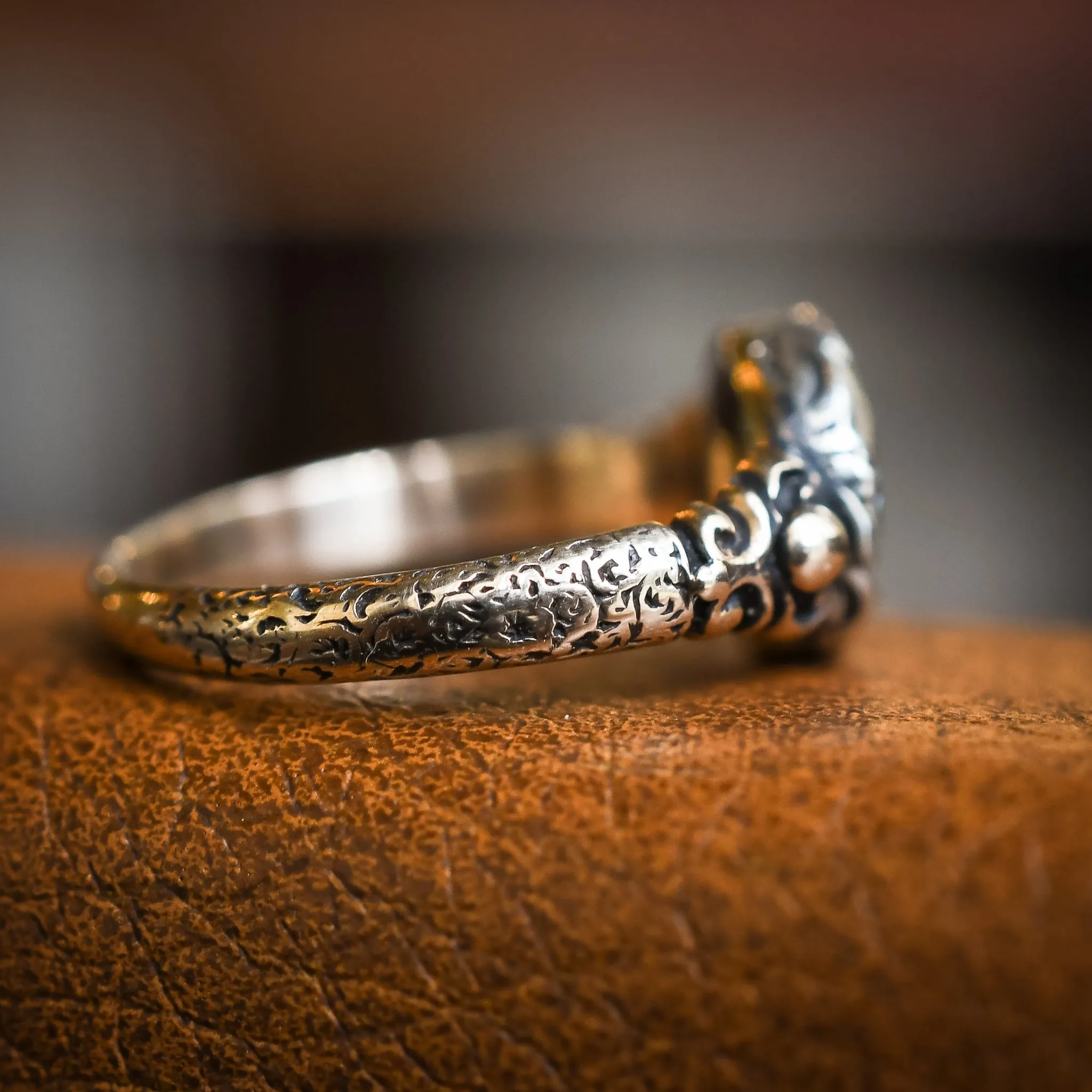 Georgian Oval Diamond Solitaire Ring