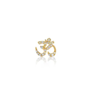 Gold & Diamond Om Stud