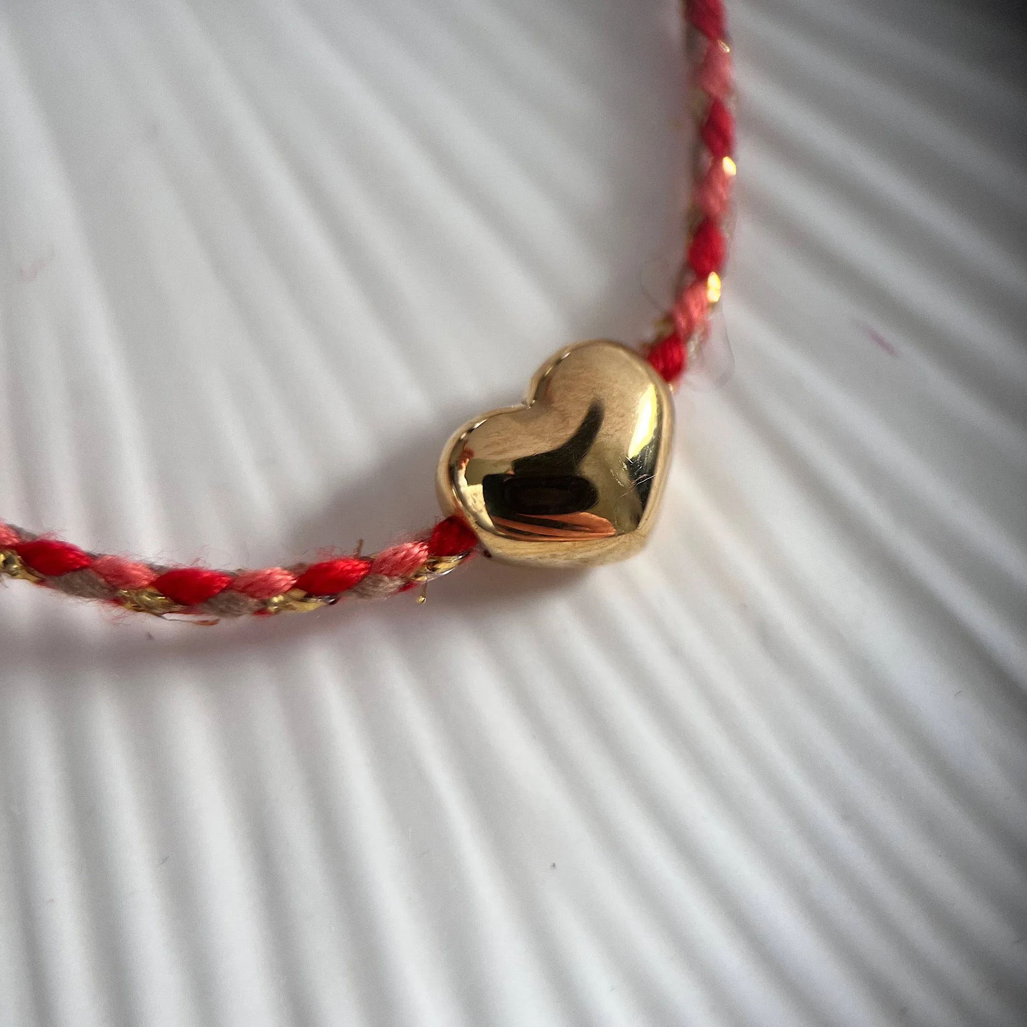 Gold Lunar Galentine Heart Friendship Bracelet