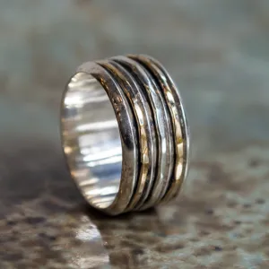 Gold Silver ring - Two Of a Kind.