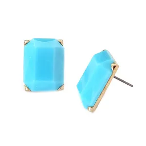 GOLD TURQUOISE EARRINGS  #SE31623_GLD-TRQ (BF10)