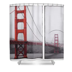 Golden Gate Red - Shower Curtain