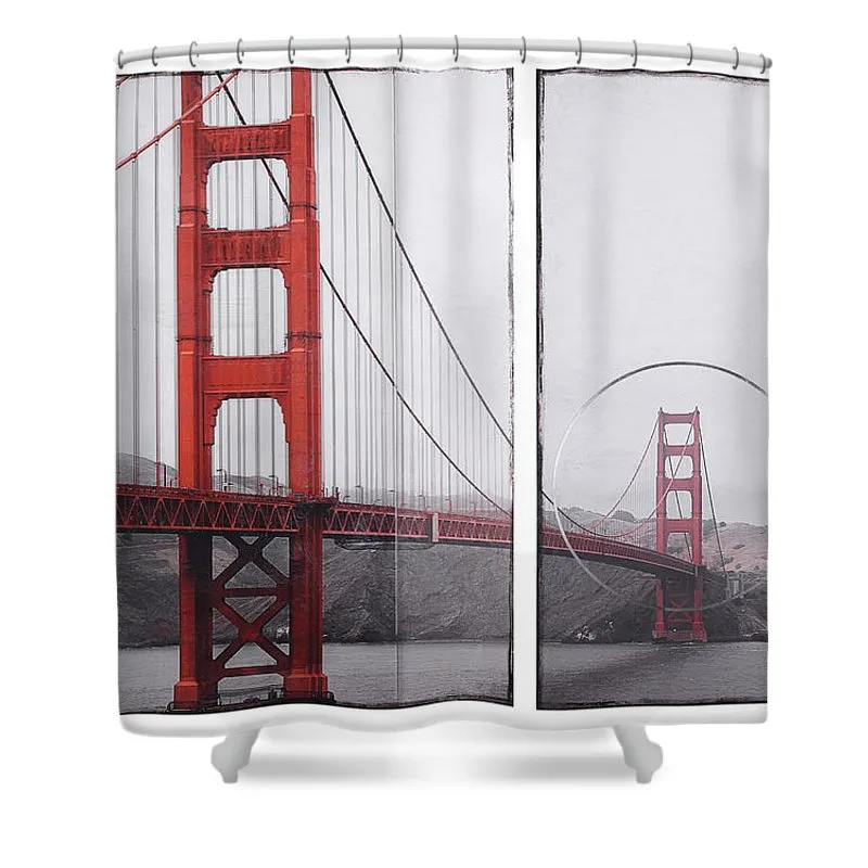 Golden Gate Red - Shower Curtain