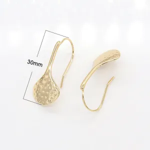 Golden Simple Flat End Earclimbers, Plain Gold Simple Earring Jewelry GP-774