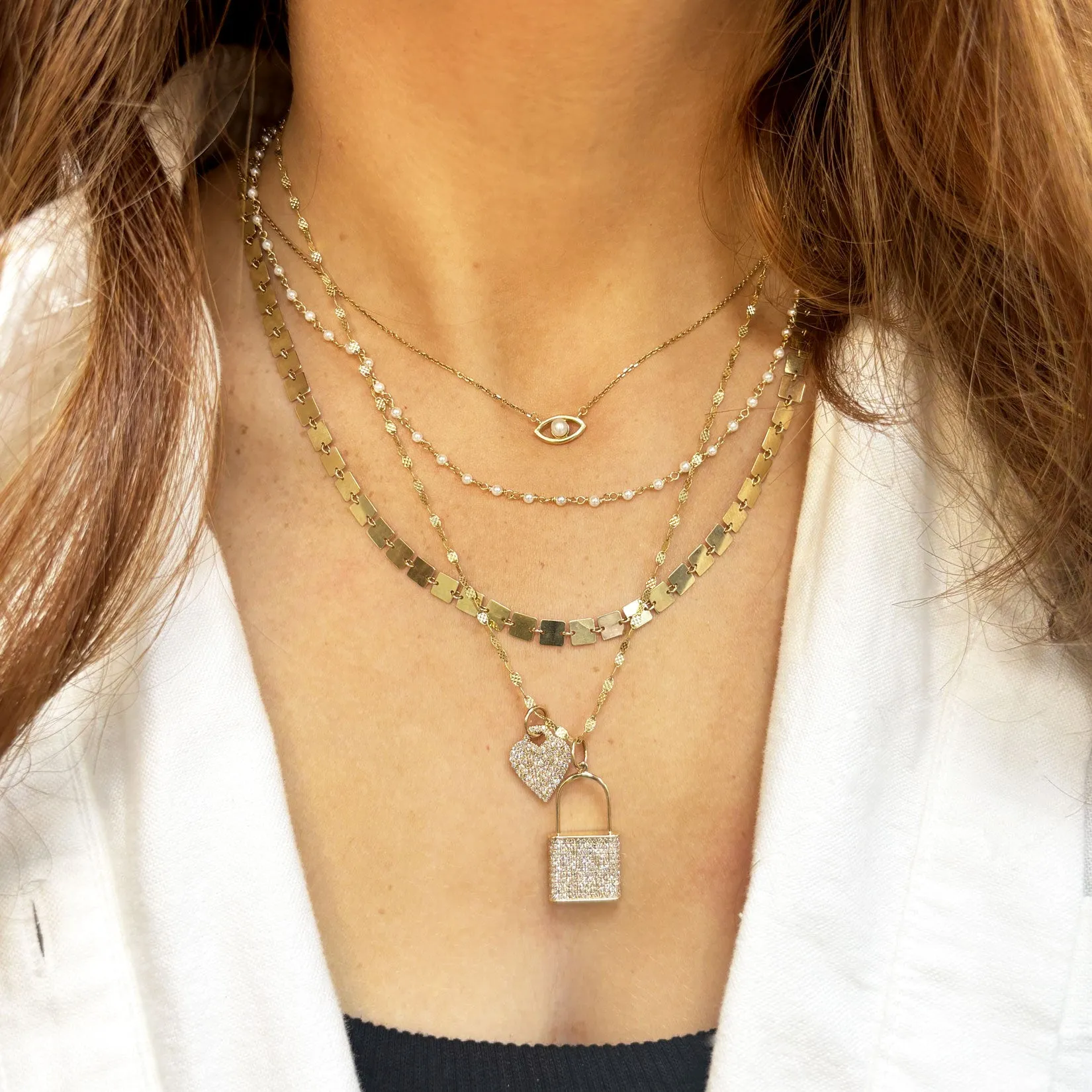Golden Square Necklace