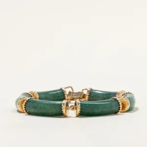 Green Quartz Bracelet | 100.00ctw | 7.5" |