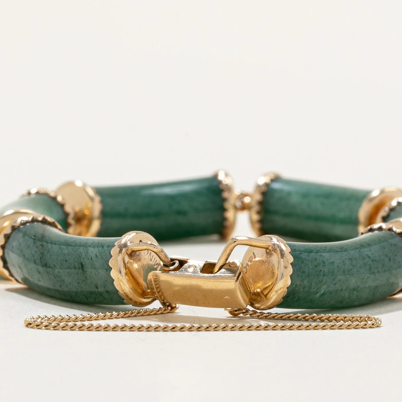 Green Quartz Bracelet | 100.00ctw | 7.5" |