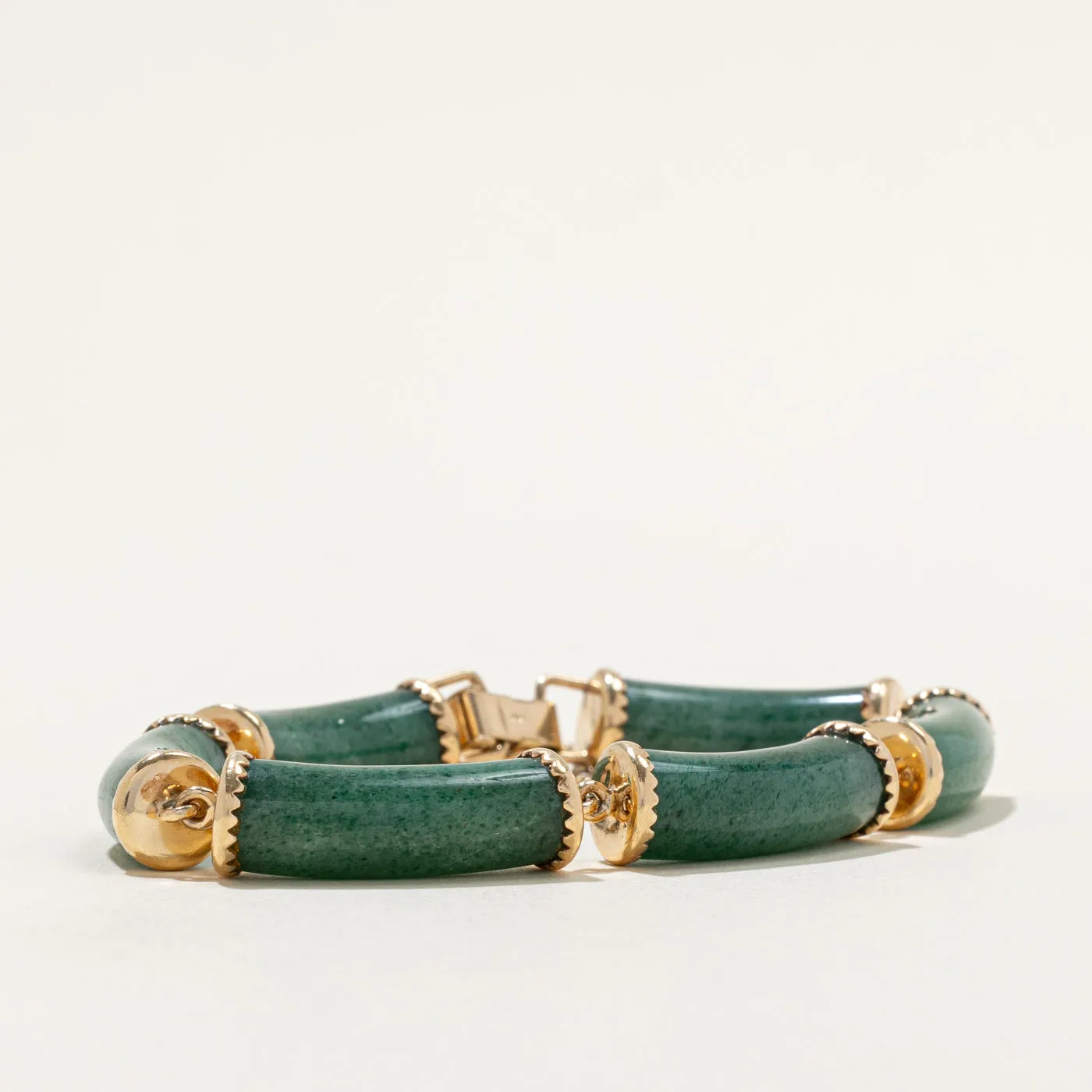 Green Quartz Bracelet | 100.00ctw | 7.5" |
