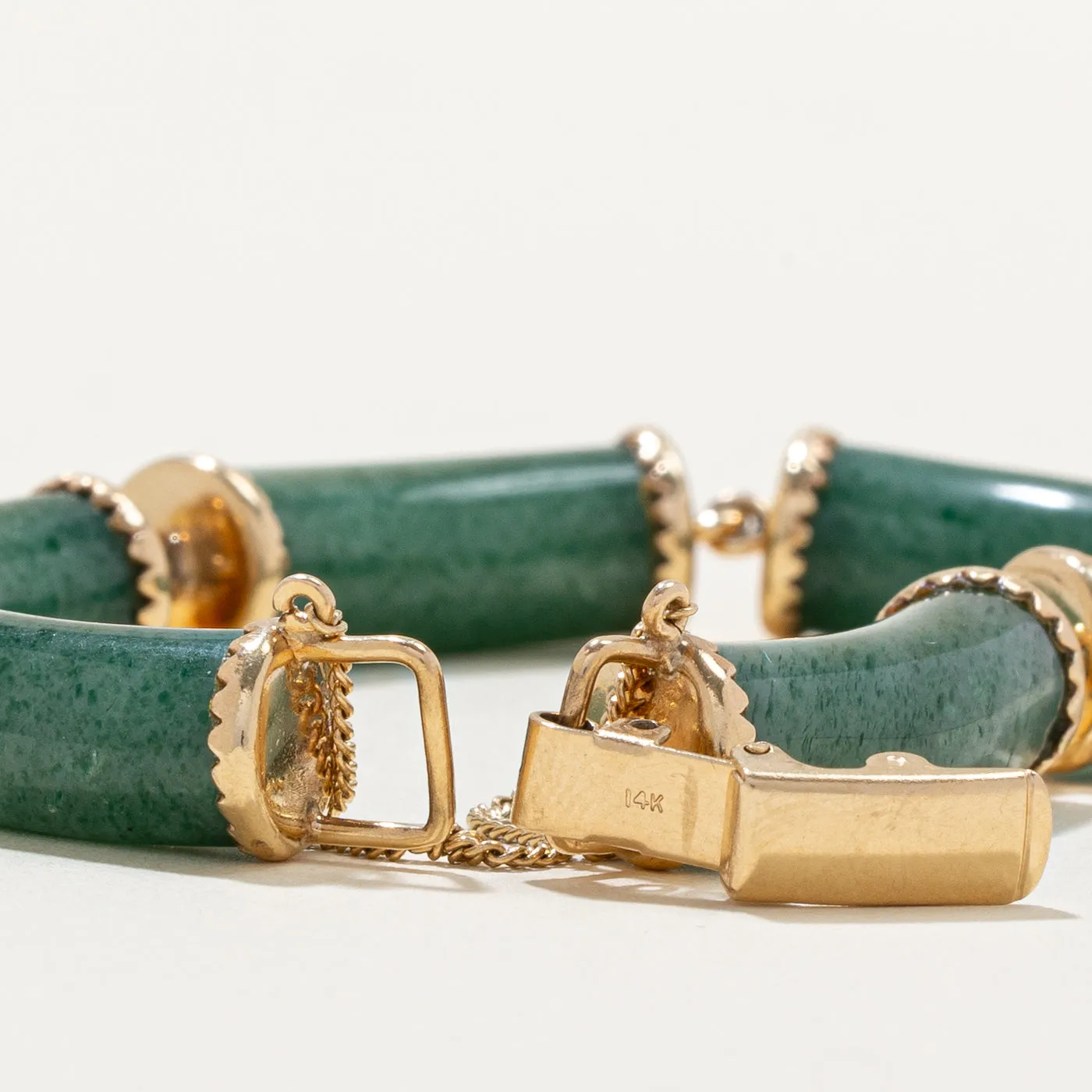 Green Quartz Bracelet | 100.00ctw | 7.5" |