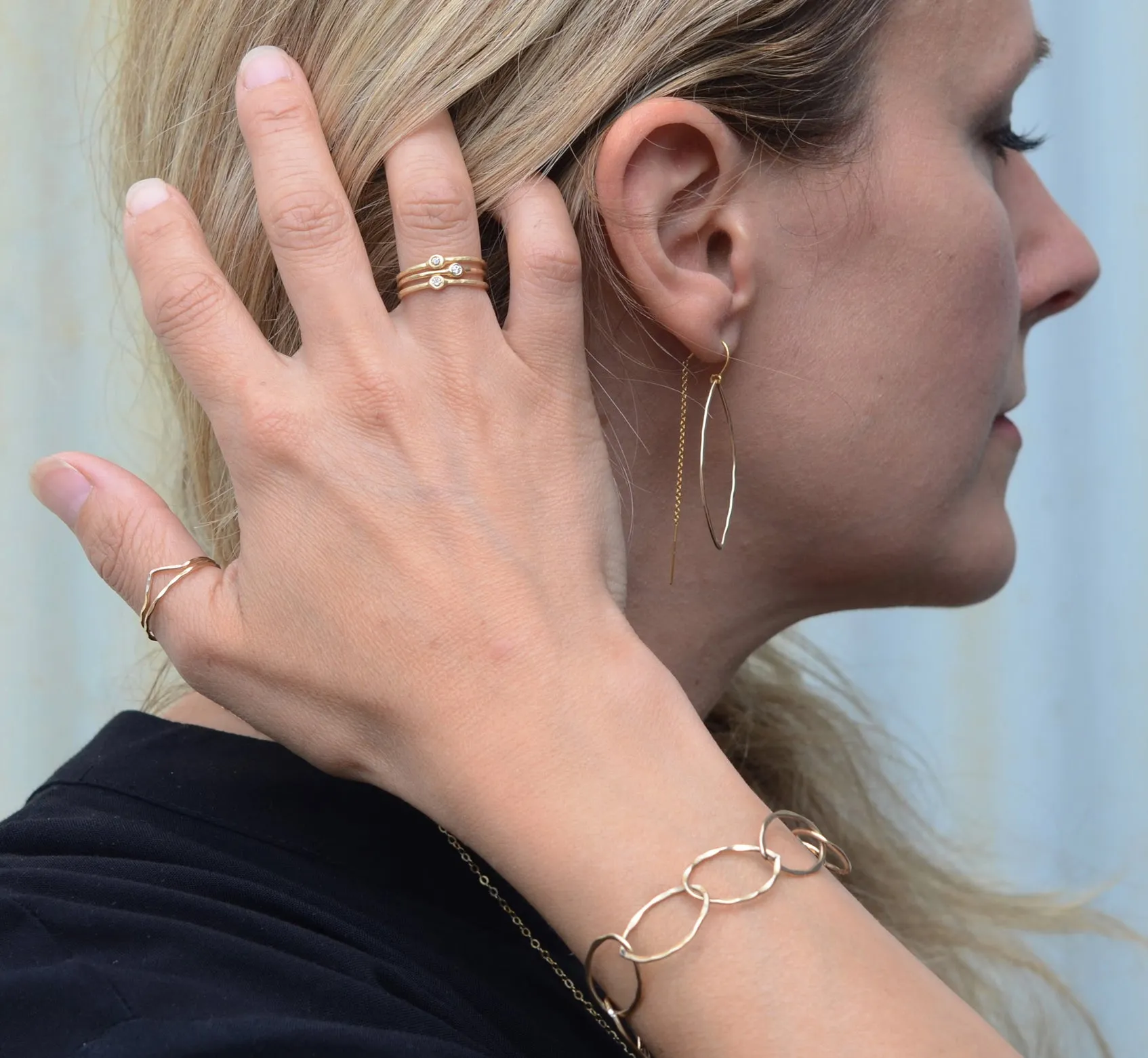 Hammered Stacking Rings