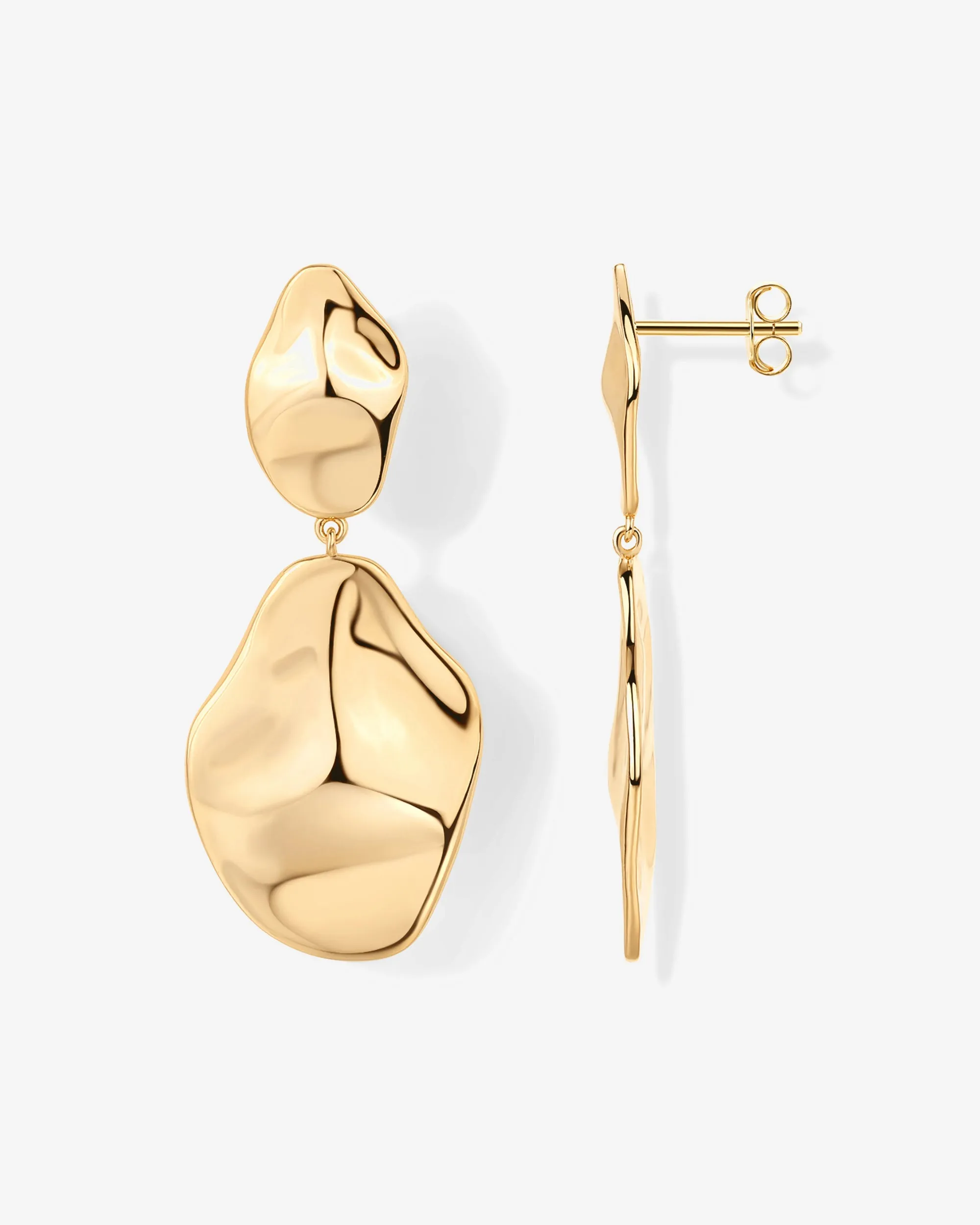 Hammered Teardrop Drop Dangle