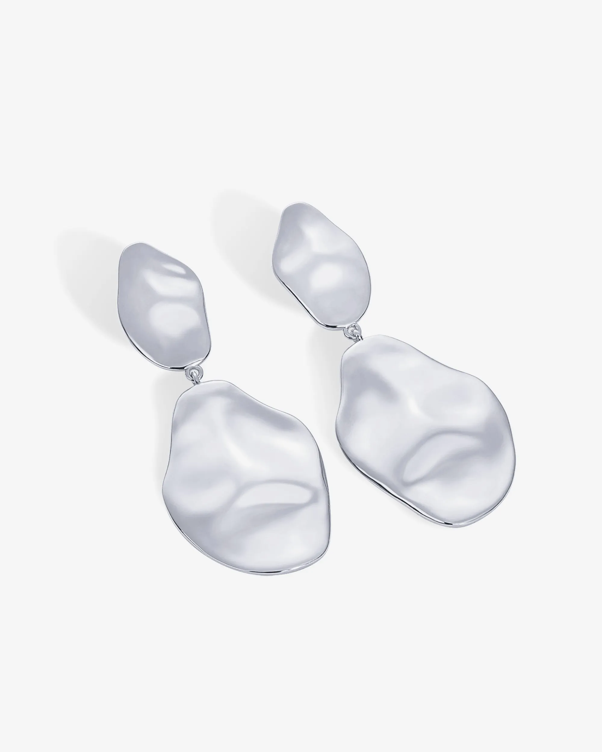 Hammered Teardrop Drop Dangle