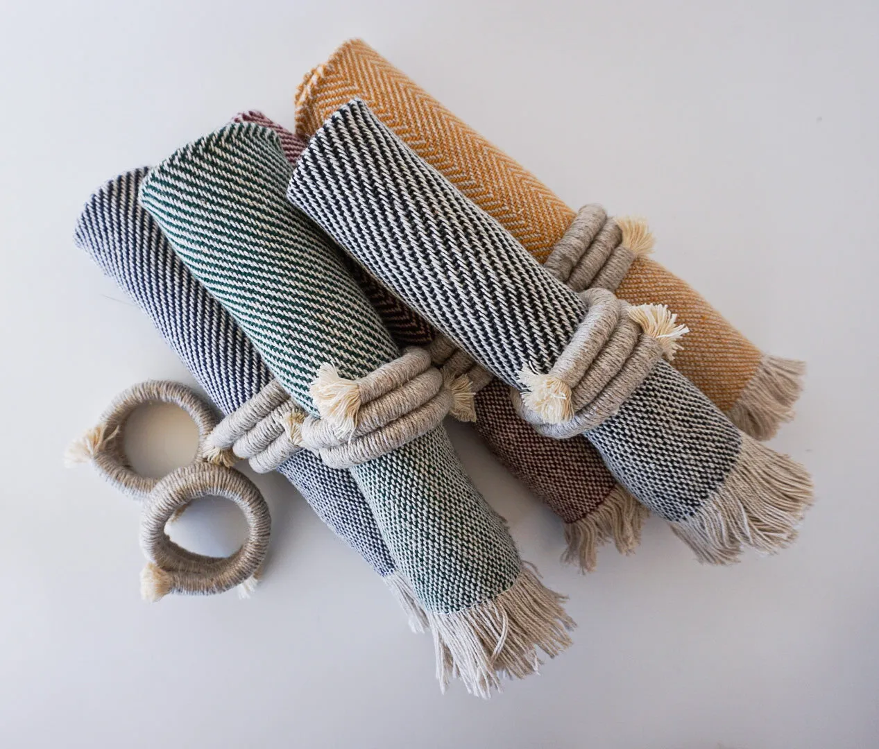 Hand-coiled Napkin Rings
