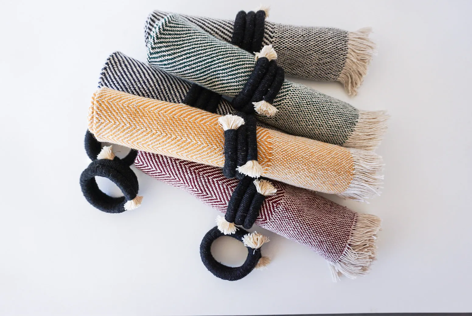 Hand-coiled Napkin Rings
