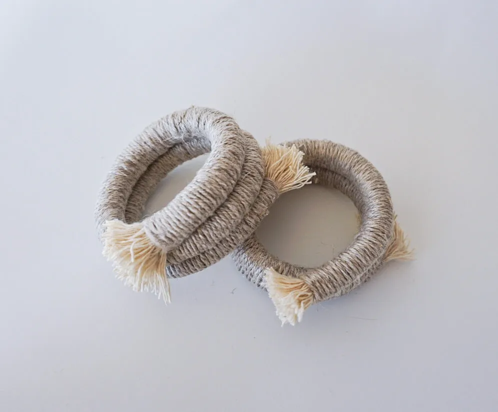 Hand-coiled Napkin Rings