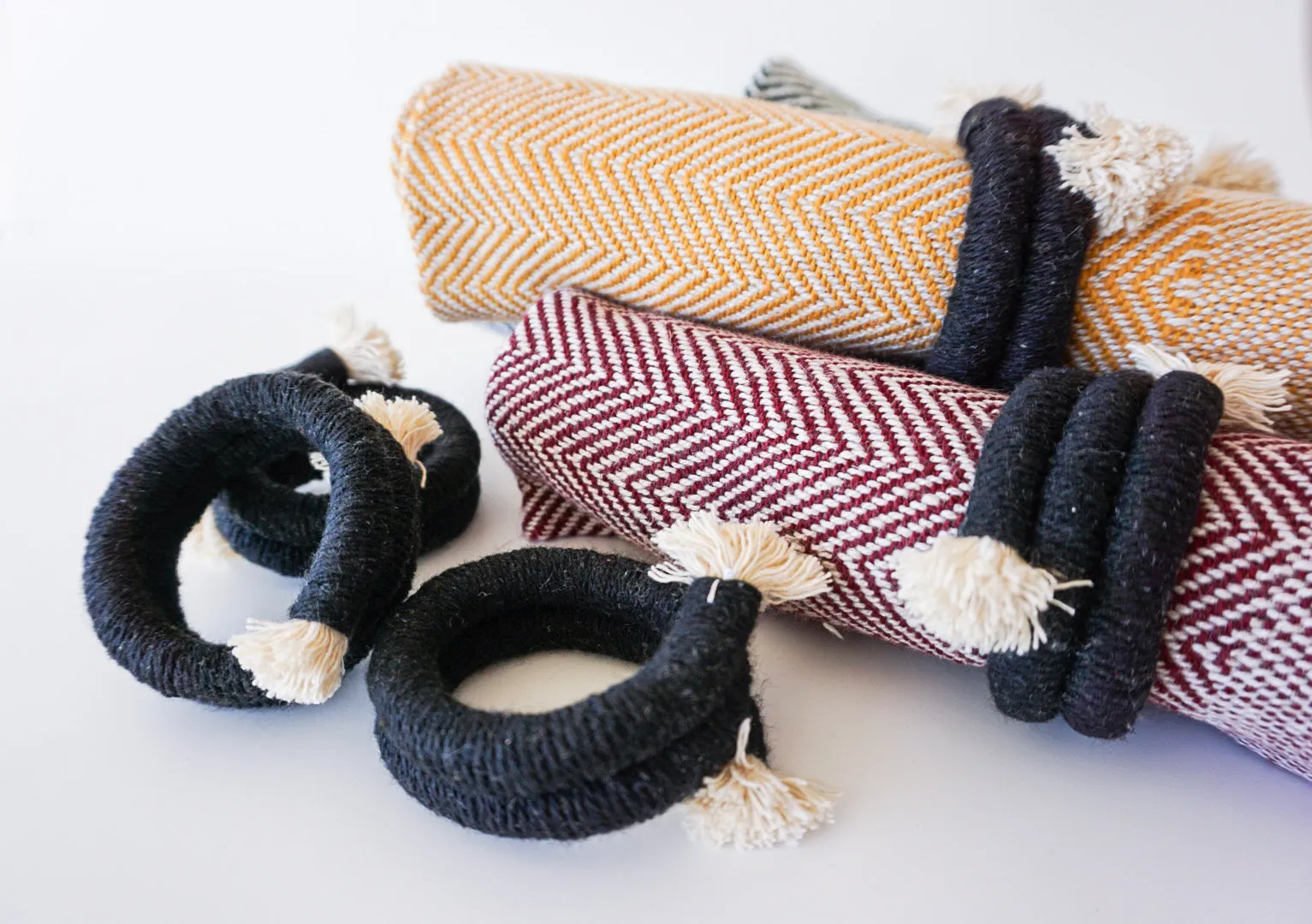 Hand-coiled Napkin Rings