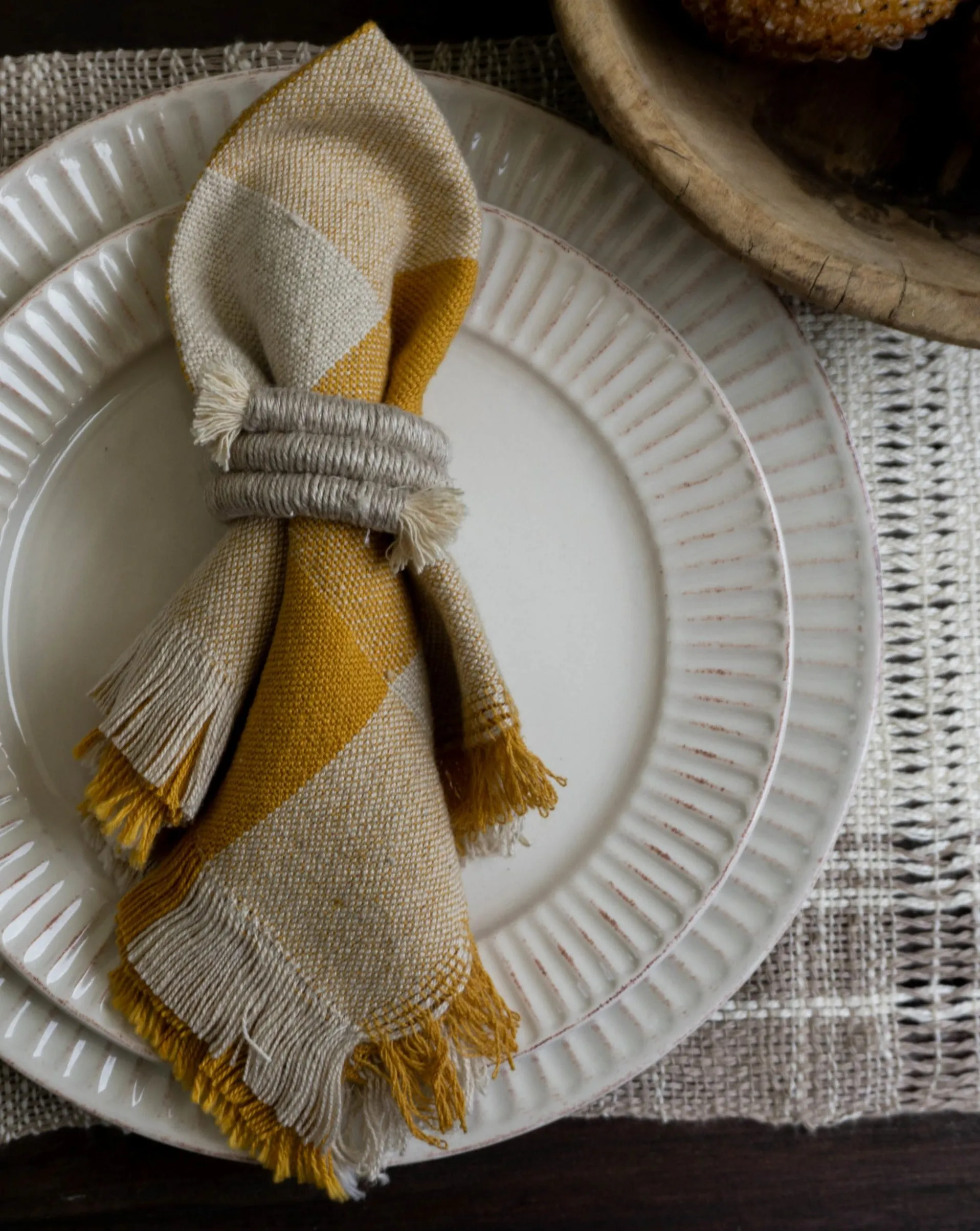 Hand-coiled Napkin Rings