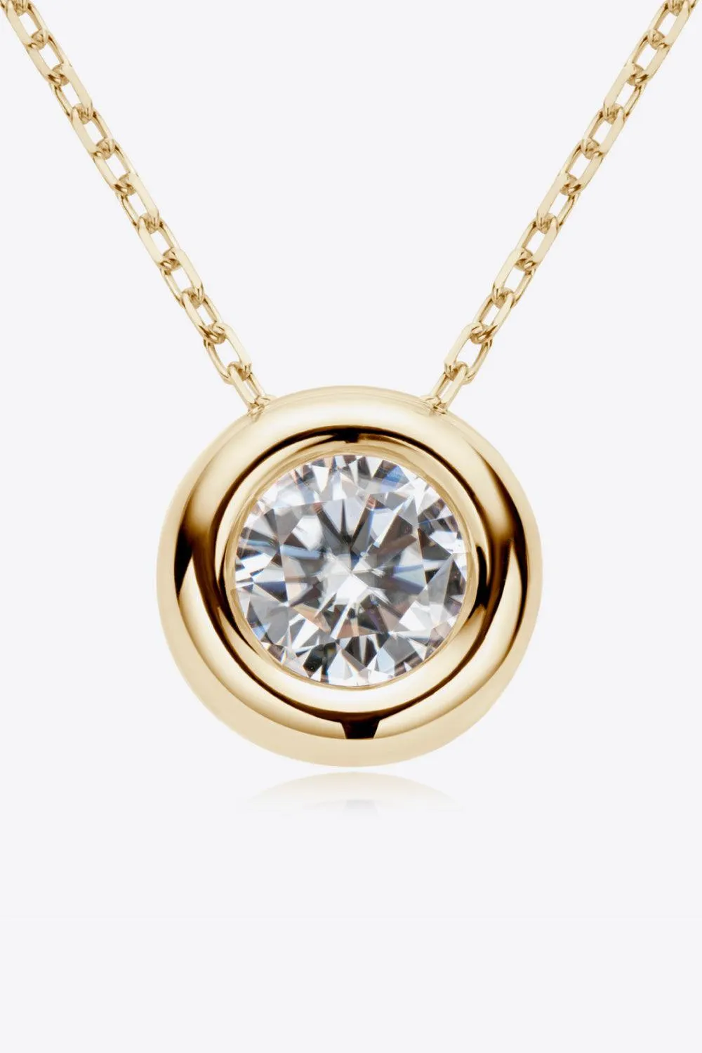 Hazel Blues® | 1 Carat Moissanite Pendant 925 Sterling Silver Necklace