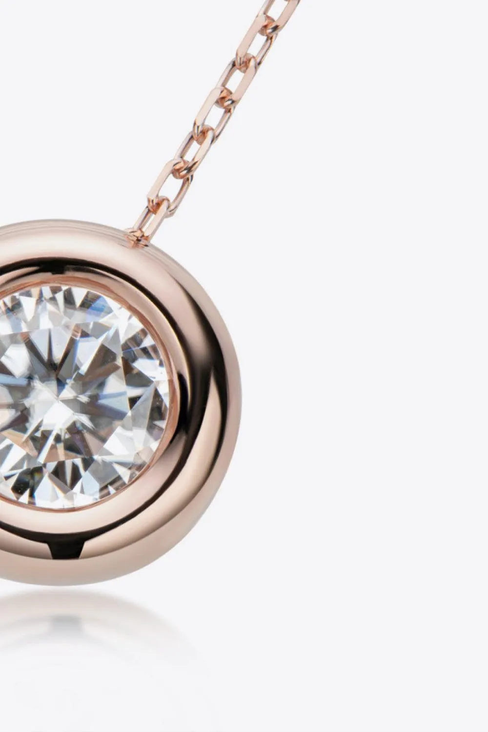 Hazel Blues® | 1 Carat Moissanite Pendant 925 Sterling Silver Necklace