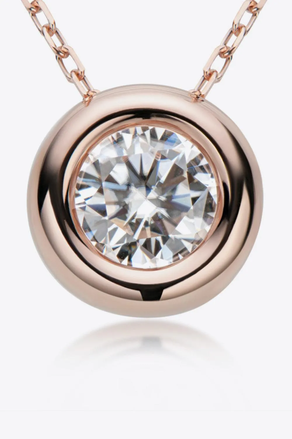 Hazel Blues® | 1 Carat Moissanite Pendant 925 Sterling Silver Necklace