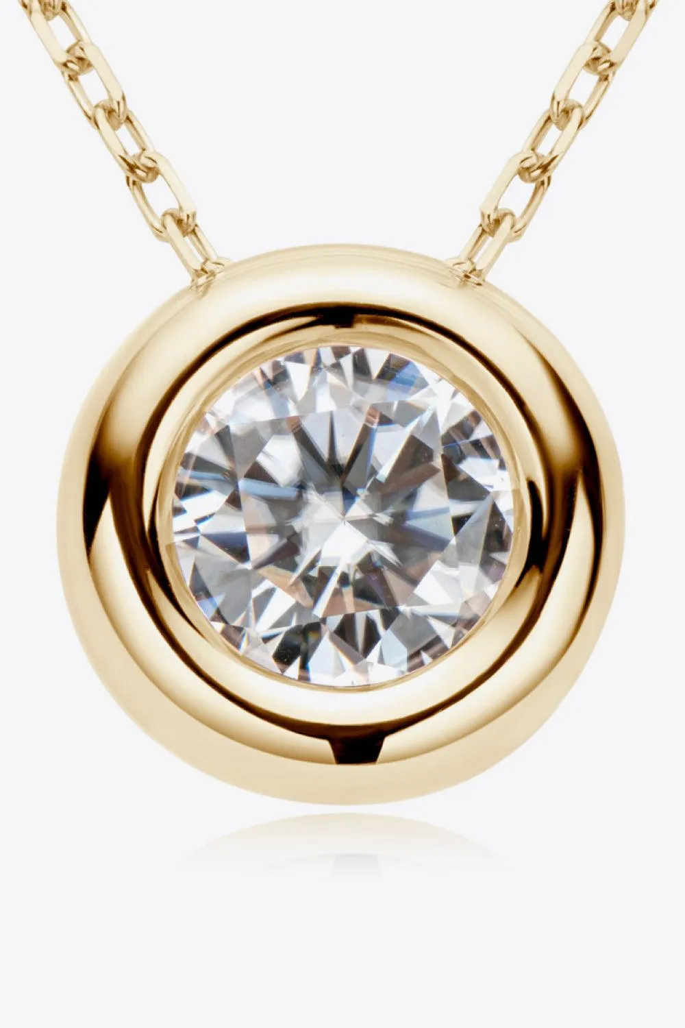 Hazel Blues® | 1 Carat Moissanite Pendant 925 Sterling Silver Necklace