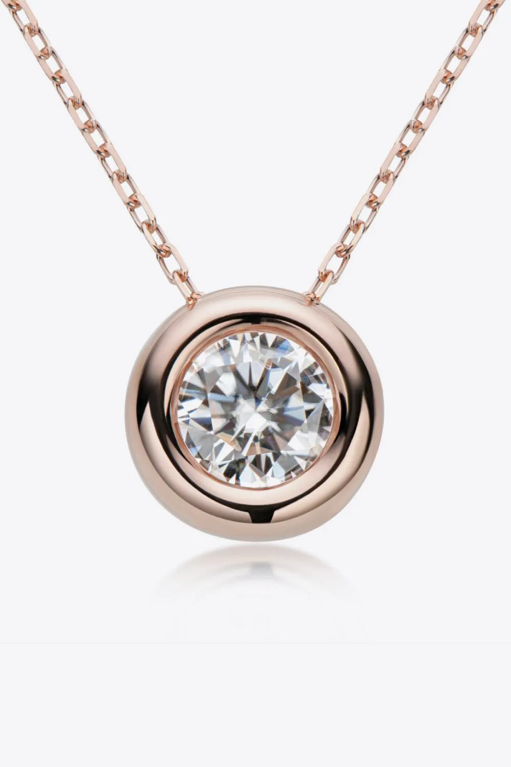 Hazel Blues® | 1 Carat Moissanite Pendant 925 Sterling Silver Necklace