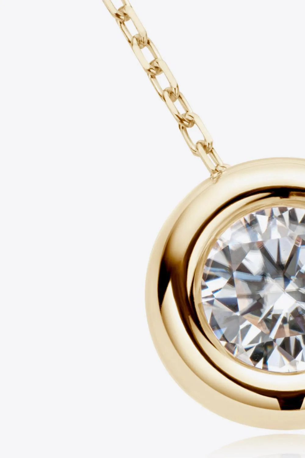 Hazel Blues® | 1 Carat Moissanite Pendant 925 Sterling Silver Necklace