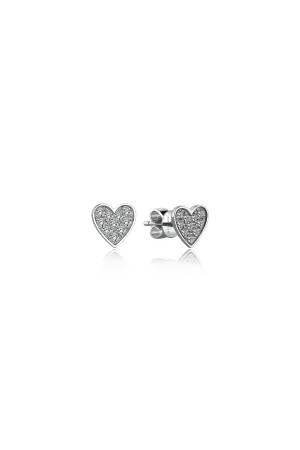 HEART PAVE EARRINGS