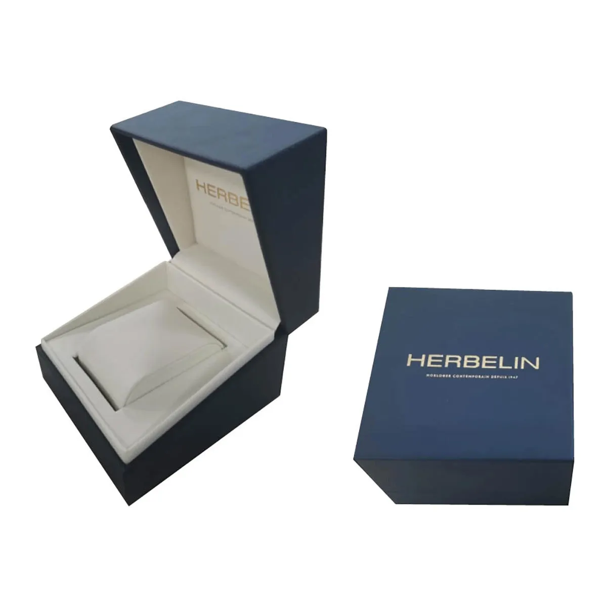 Herbelin Newport Slim Ladies White Mother of Pearl Gold Watch 16922BP09