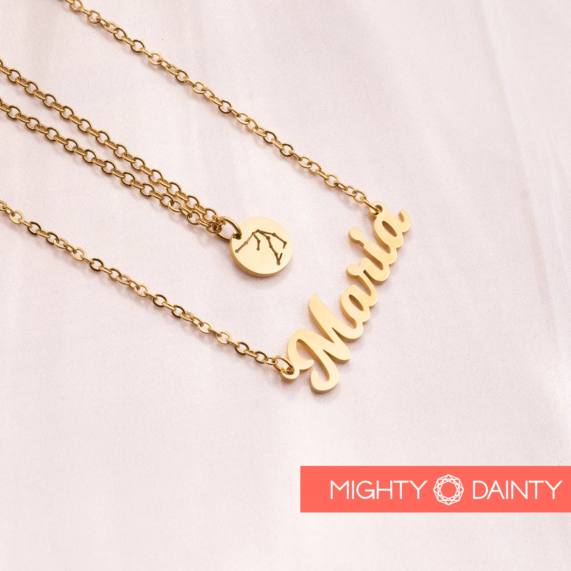 Horoscope Name Necklace