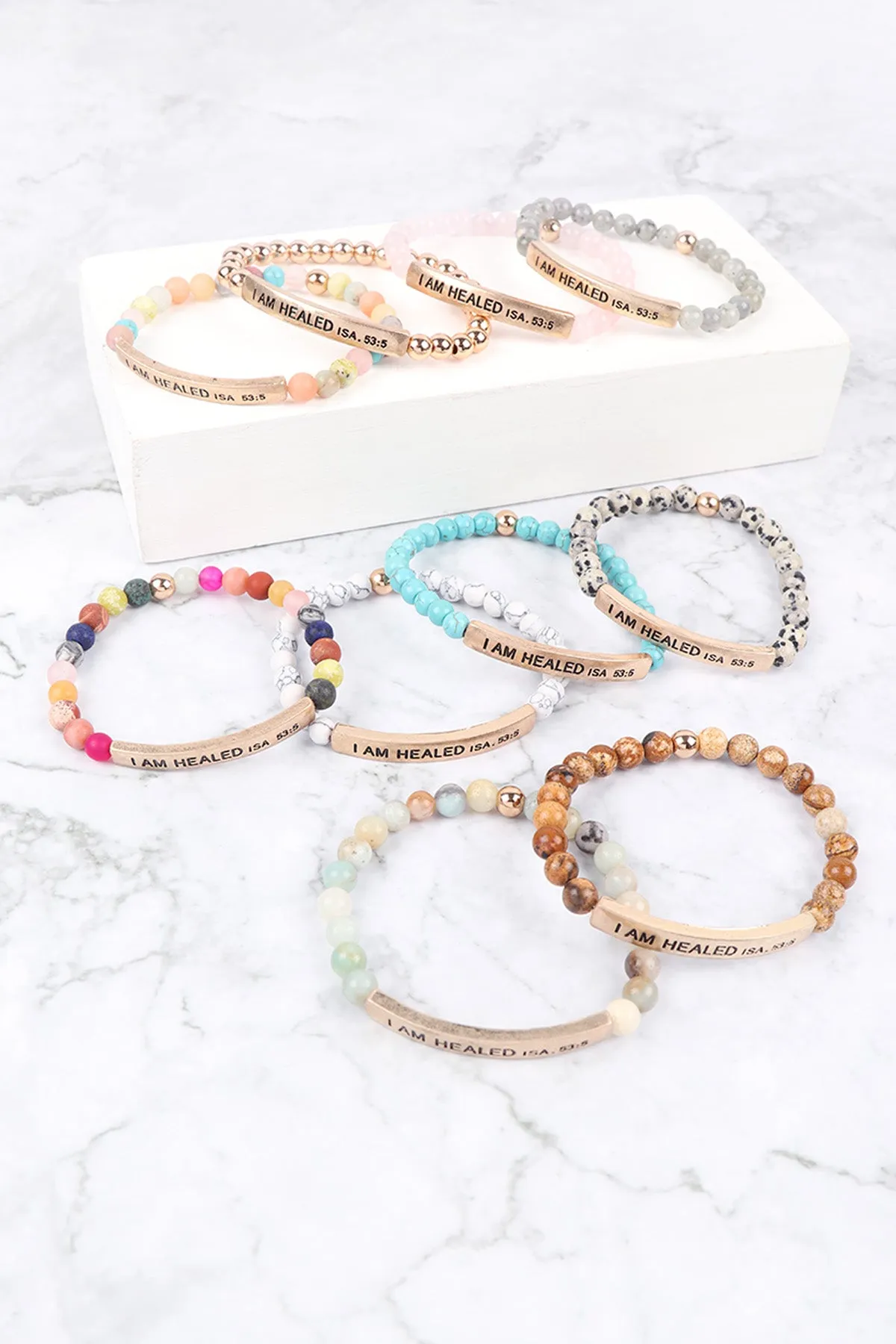 I AM HEALED ISA 53:5 INSPIRATIONAL BRACELET