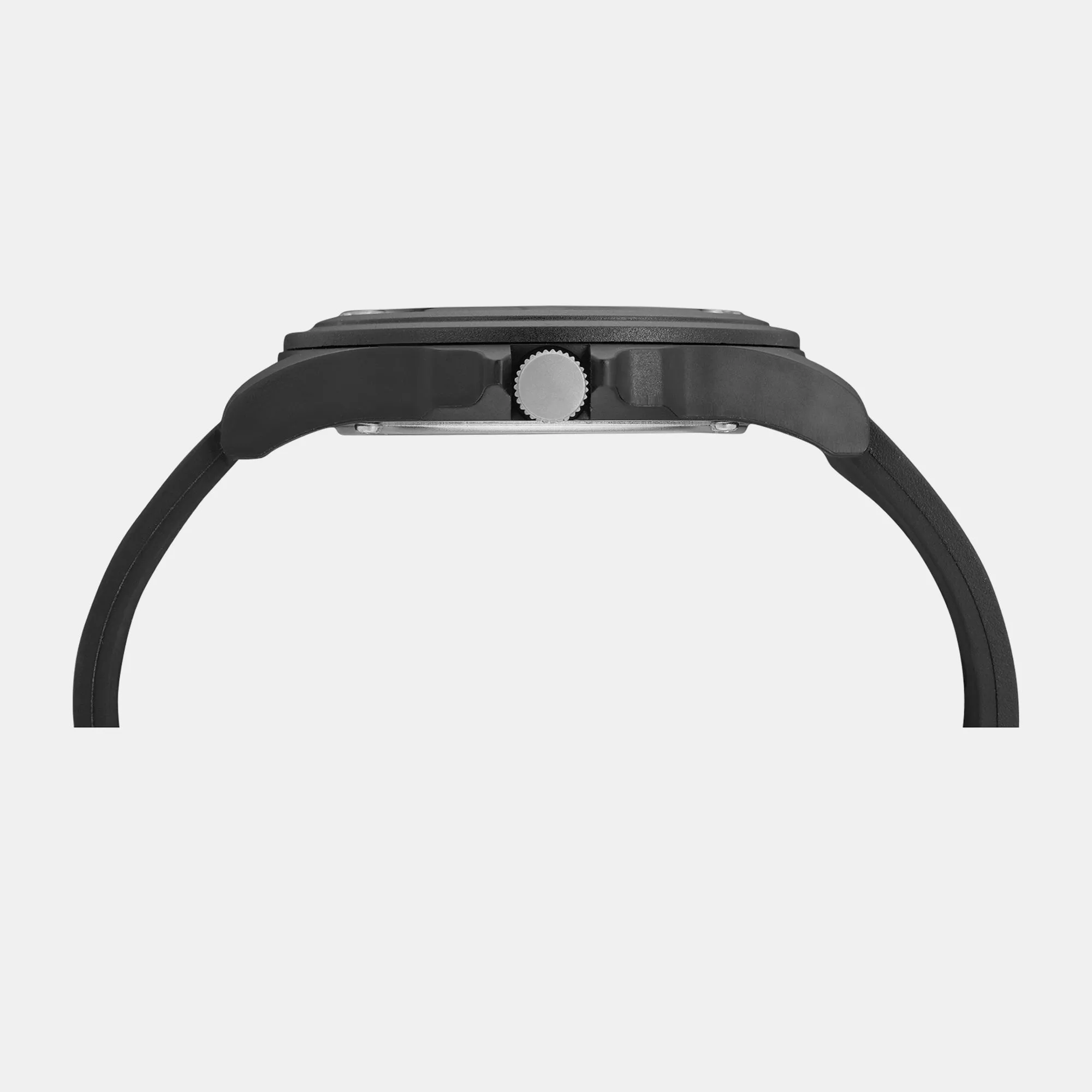Iconic Black Men's 3 Hands Analog Silicon Watch UWUCG0308