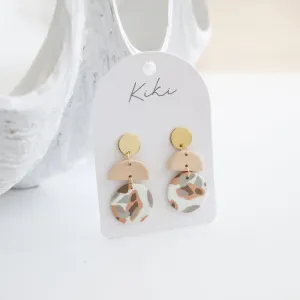 KiKi Beige Terrazzo Earrings