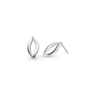 Kit Heath Sterling Silver Entwine Open Link Stud Earrings